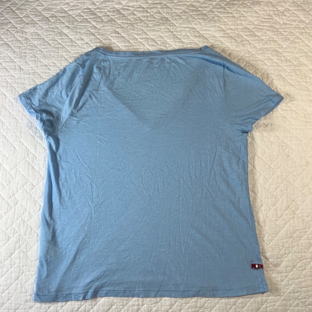 J.Crew Vintage Cotton Women’s T-Shirt Size Large Light Blue 100% Cotton (G16) - Picture 6 of 7